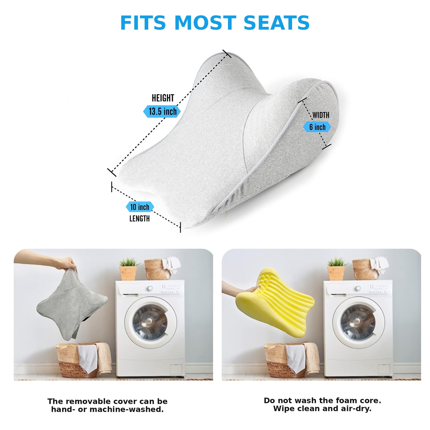 Ergonomic Memory Foam Car Neck Support Pillow