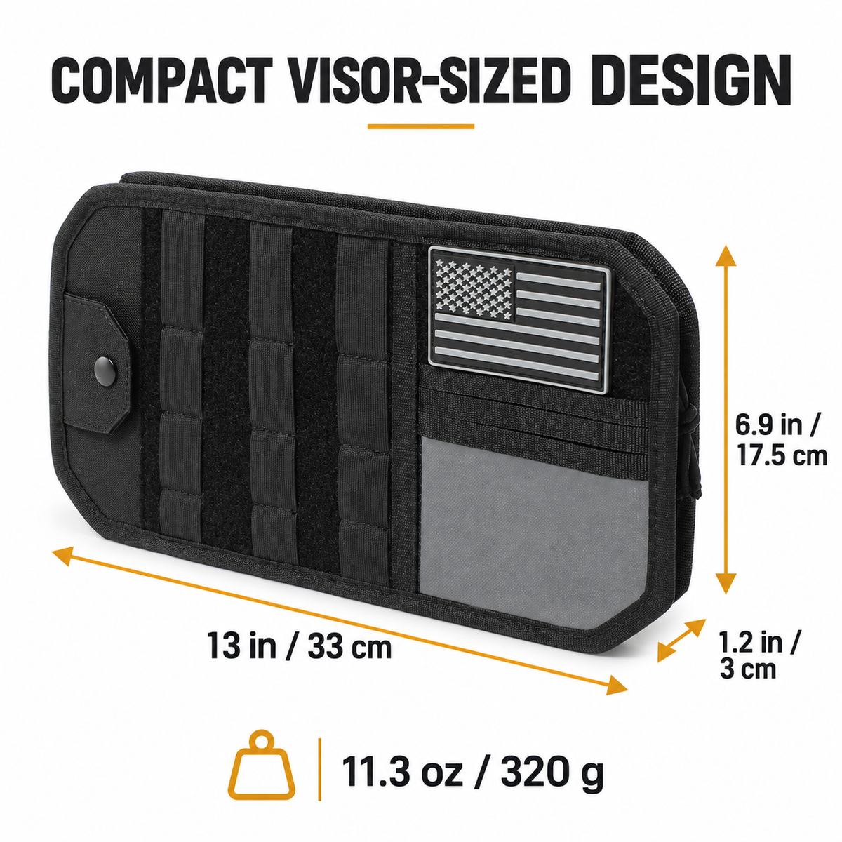 Tactical MOLLE Car Sun Visor Organizer