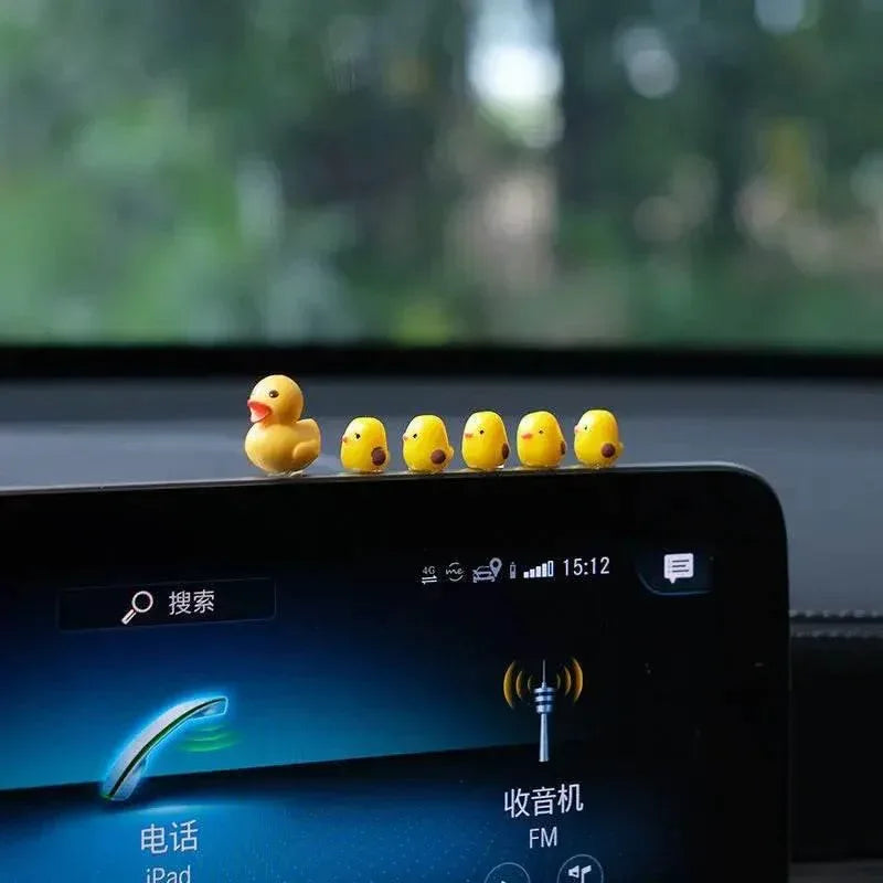 5-Piece Mini Duck Car Ornament Set