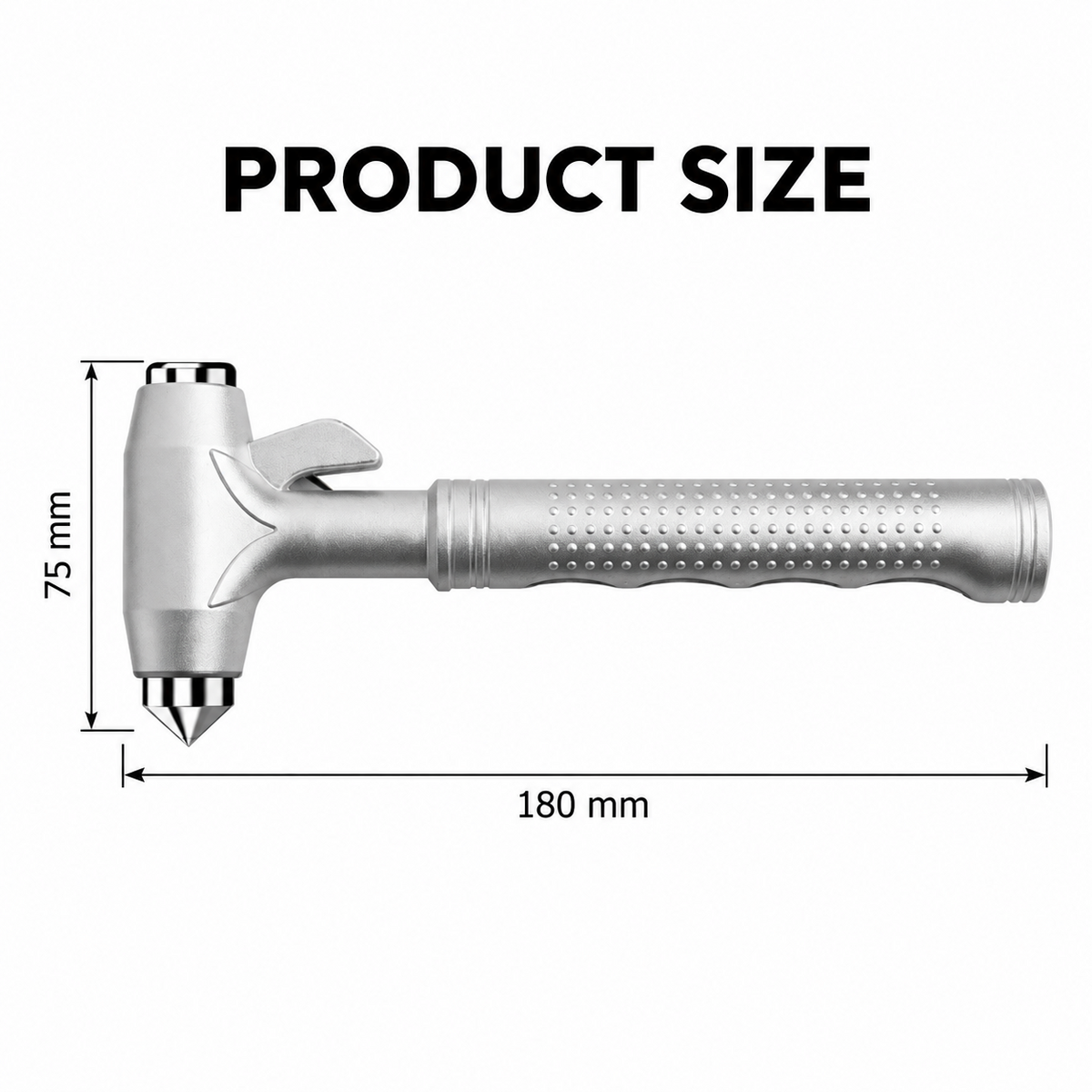 3-in-1 Car Safety Hammer with Seat Belt Cutter