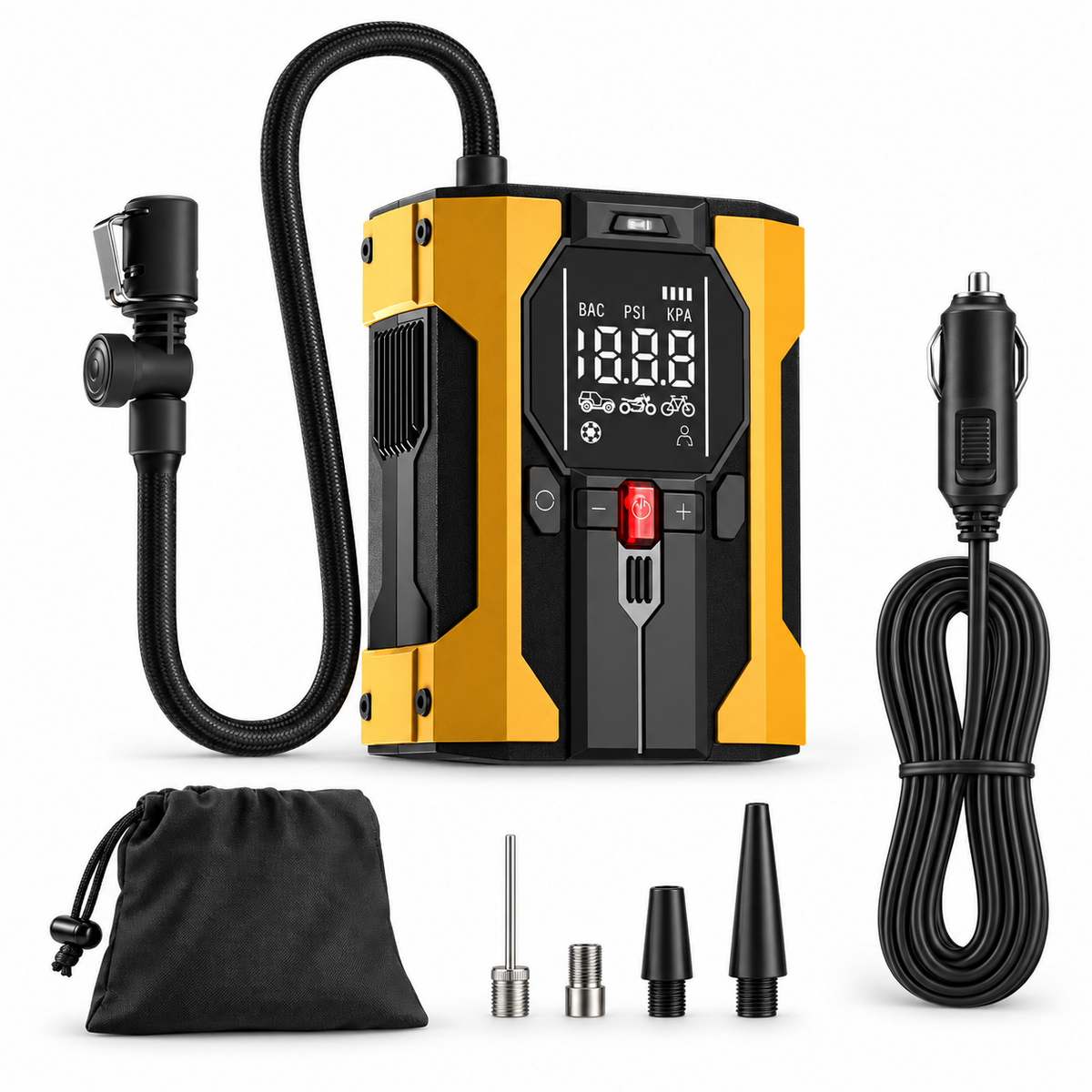 150 PSI 12V Digital Tire Inflator with Auto Shutoff