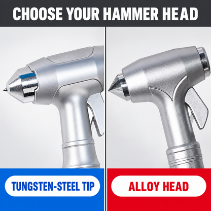 3-in-1 Car Safety Hammer with Seat Belt Cutter