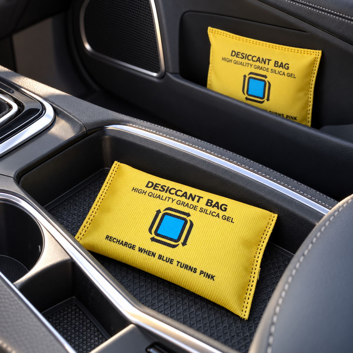 Reusable Silica Gel Car Dehumidifier Bags – 2 Pack