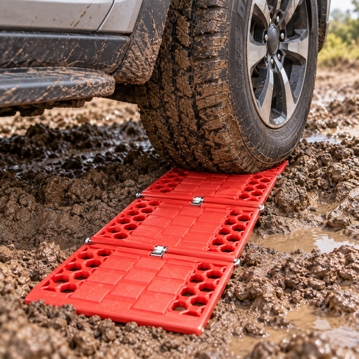 3-Section Foldable Tire Recovery Boards – 2 Pack
