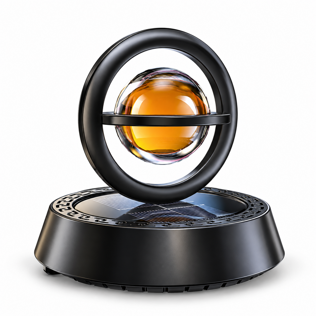 Solar Rotating Car Fragrance Diffuser – Gyroscopic Dashboard Ornament