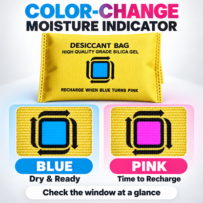 Reusable Silica Gel Car Dehumidifier Bags – 2 Pack