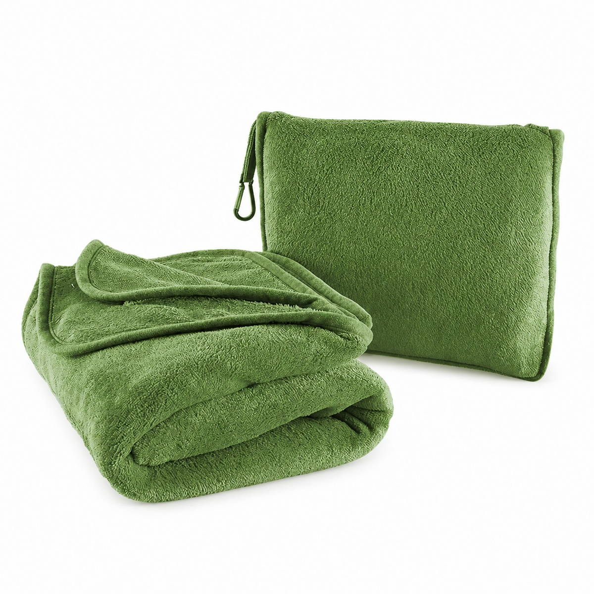 2-in-1 Fleece Travel Blanket & Pillow