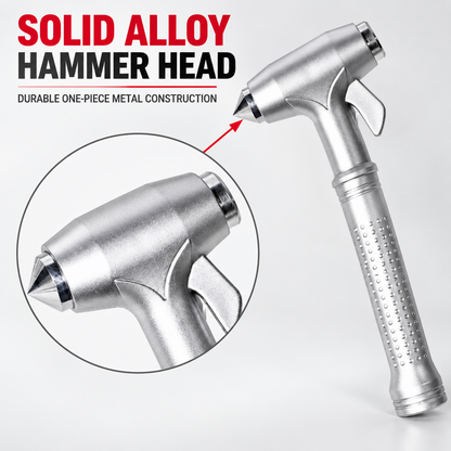 3-in-1 Car Safety Hammer with Seat Belt Cutter