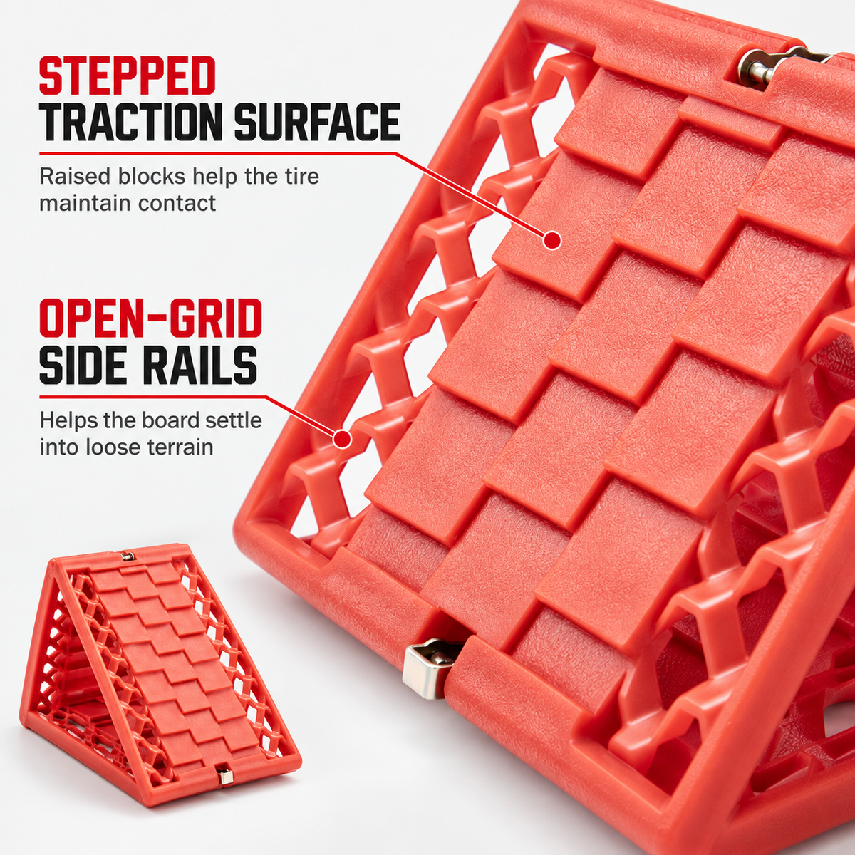 3-Section Foldable Tire Recovery Boards – 2 Pack
