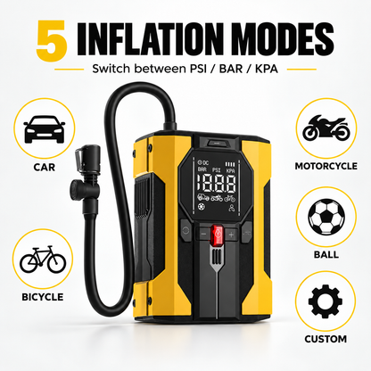 150 PSI 12V Digital Tire Inflator with Auto Shutoff