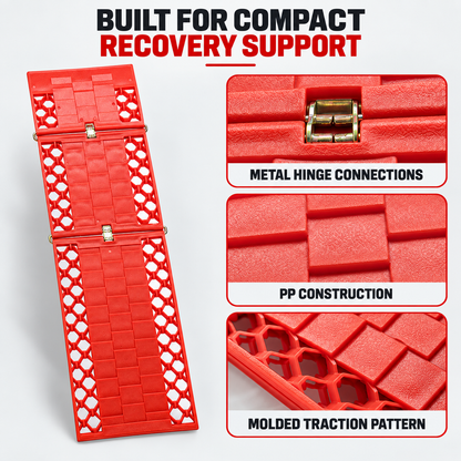 3-Section Foldable Tire Recovery Boards – 2 Pack