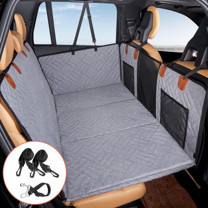Hard Bottom Dog Car Seat Cover – Waterproof Back Seat Extender