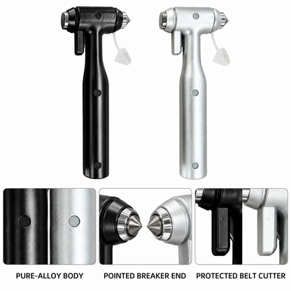 3-in-1 Car Safety Hammer with Seat Belt Cutter