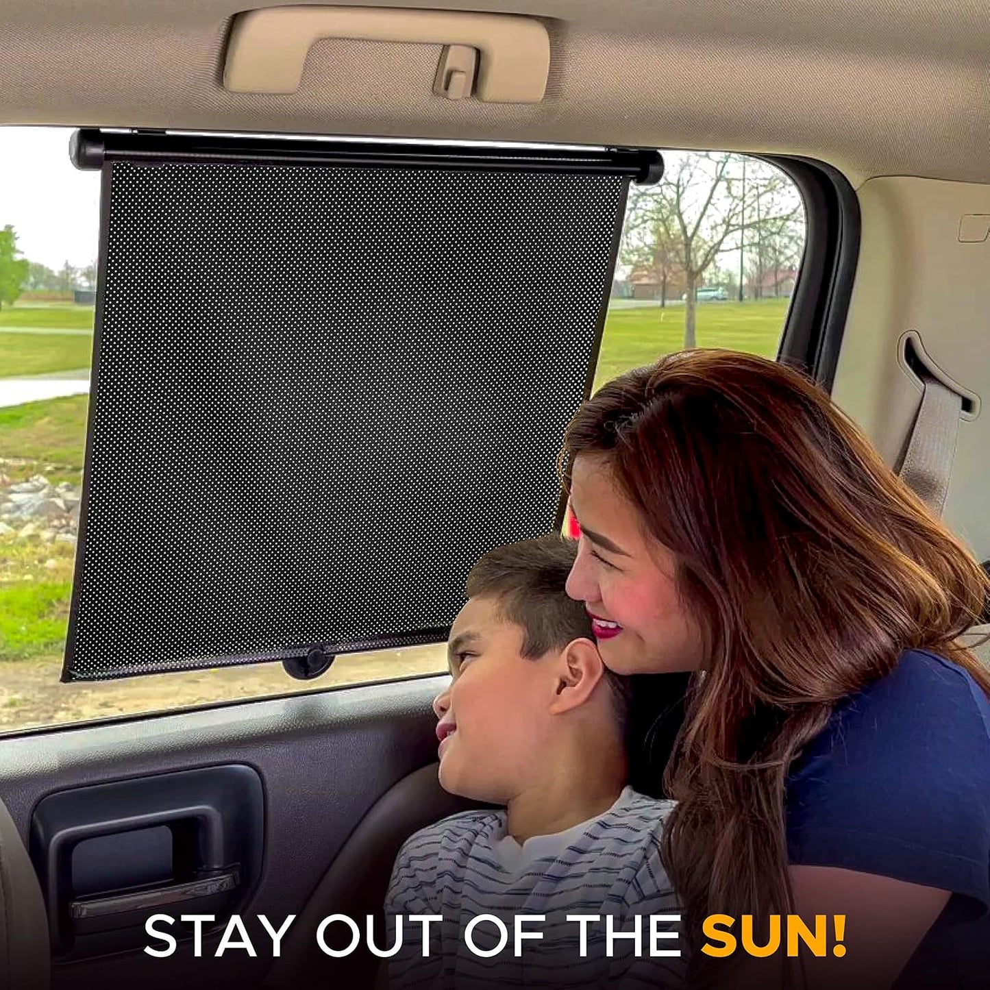 2-Pack Retractable Car Side Window Sun Shades