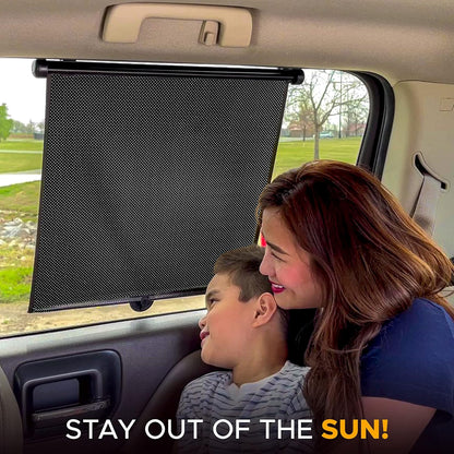 2-Pack Retractable Car Side Window Sun Shades
