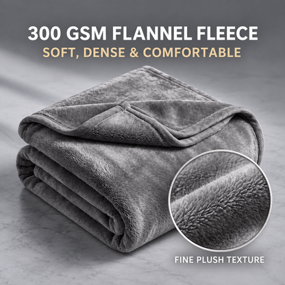 2-in-1 Fleece Travel Blanket & Pillow