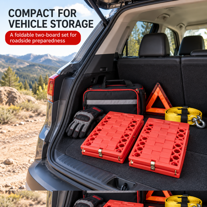 3-Section Foldable Tire Recovery Boards – 2 Pack