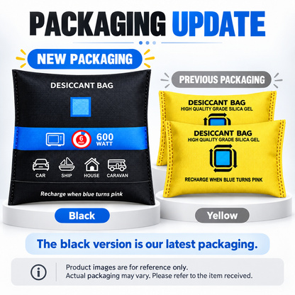 Reusable Silica Gel Car Dehumidifier Bags – 2 Pack