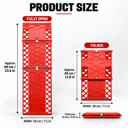 3-Section Foldable Tire Recovery Boards – 2 Pack