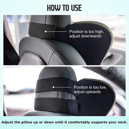Ergonomic Memory Foam Car Neck Support Pillow