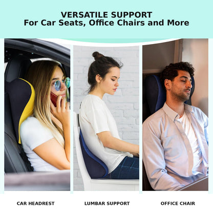 Ergonomic Memory Foam Car Neck Support Pillow