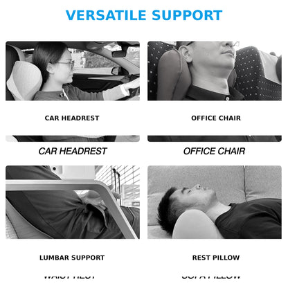 Ergonomic Memory Foam Car Neck Support Pillow