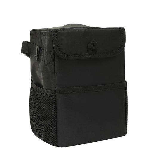 Foldable Hanging Car Trash Can with Storage Pockets