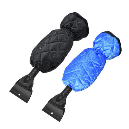 Extendable Ice Scraper with Fleece-Lined Mitt
