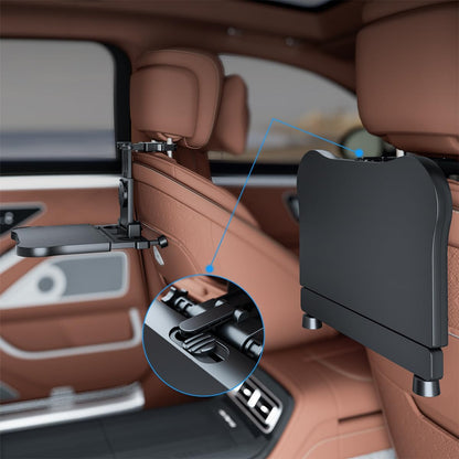 Foldable Car Backseat Tray Table with Cup Holder & Phone Mount