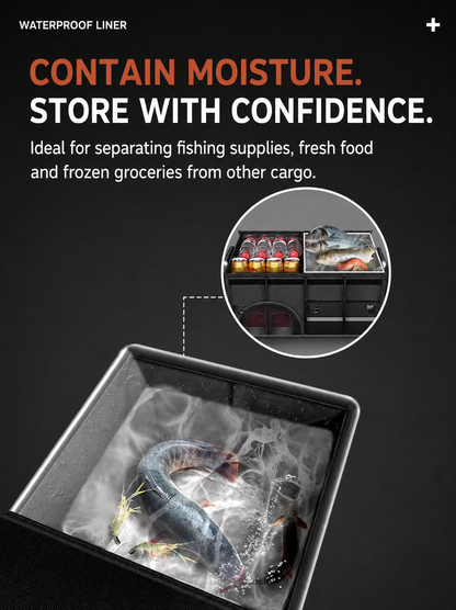 Collapsible Car Trunk Organizer with Lid & Shoe Compartment