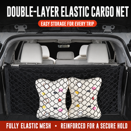 Double-Layer Elastic Trunk Cargo Net