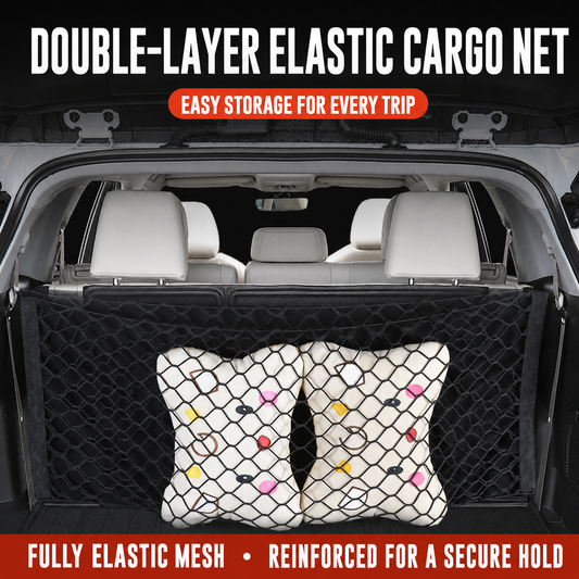 Double-Layer Elastic Trunk Cargo Net