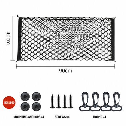 Double-Layer Elastic Trunk Cargo Net