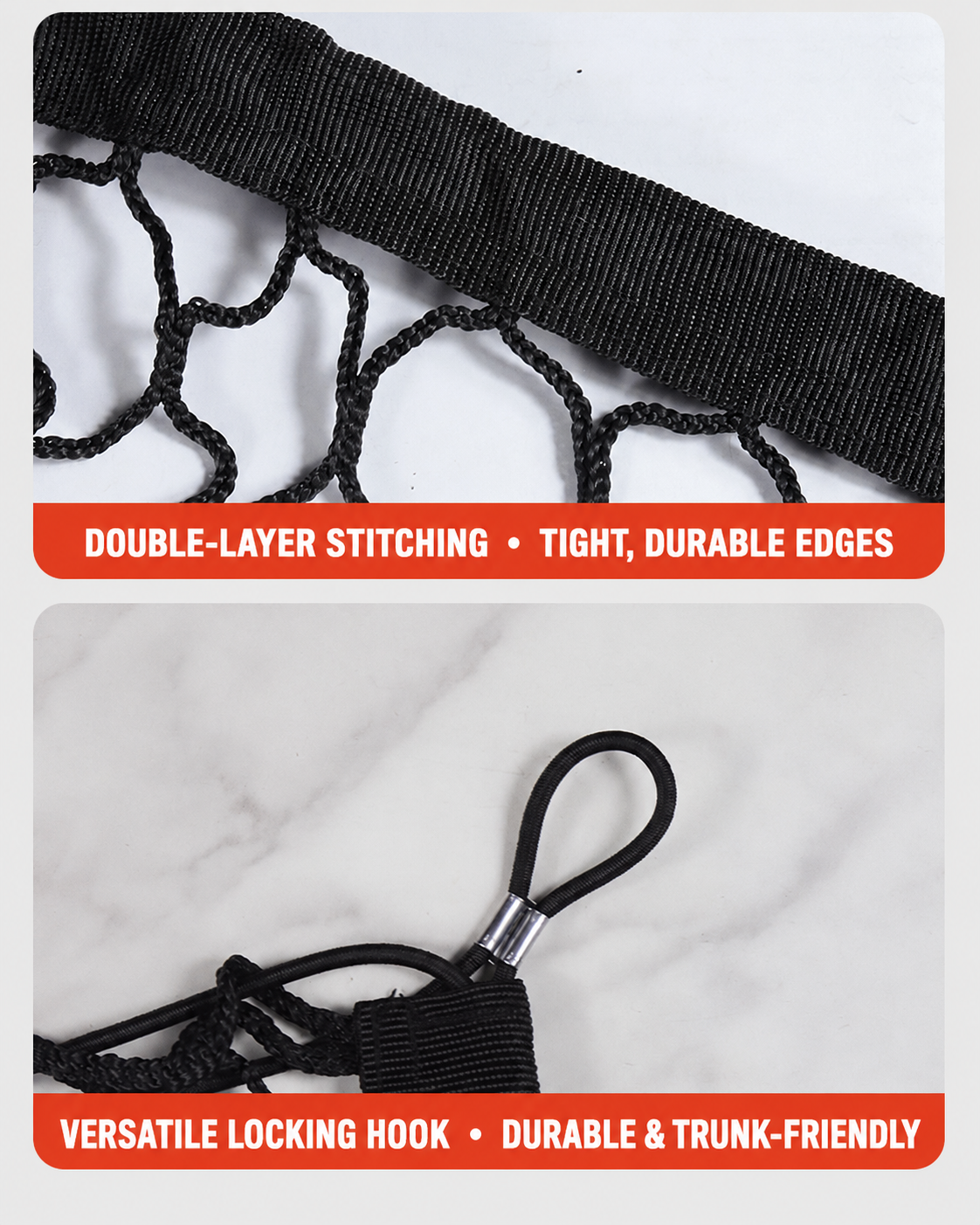 Double-Layer Elastic Trunk Cargo Net