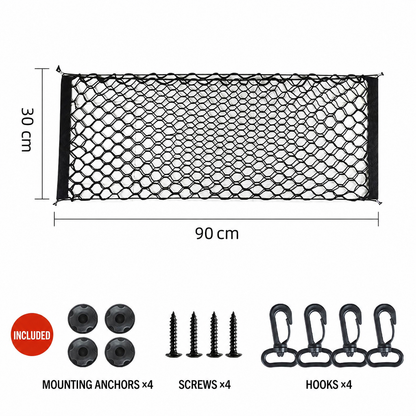 Double-Layer Elastic Trunk Cargo Net