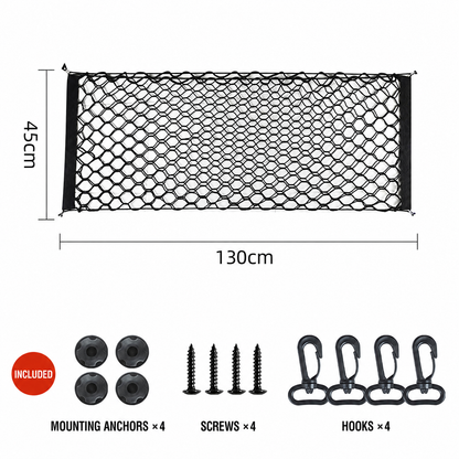 Double-Layer Elastic Trunk Cargo Net