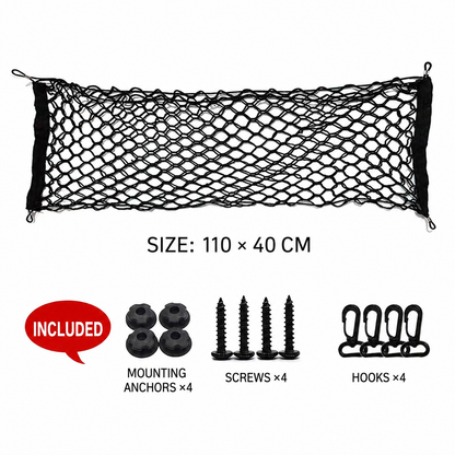 Double-Layer Elastic Trunk Cargo Net