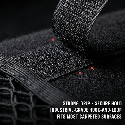 Double-Layer Elastic Car Storage Mesh Pocket – Hook-and-Loop Organizer