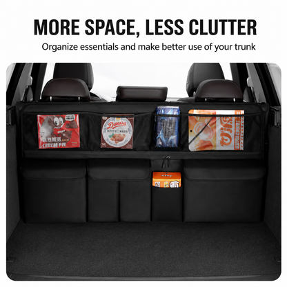 9-Pocket Hanging Car Trunk Organizer – Space-Saving Oxford Storage