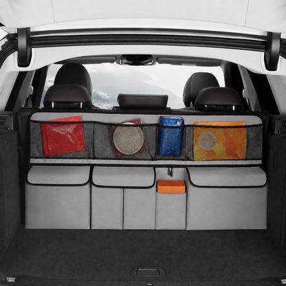 9-Pocket Hanging Car Trunk Organizer – Space-Saving Oxford Storage