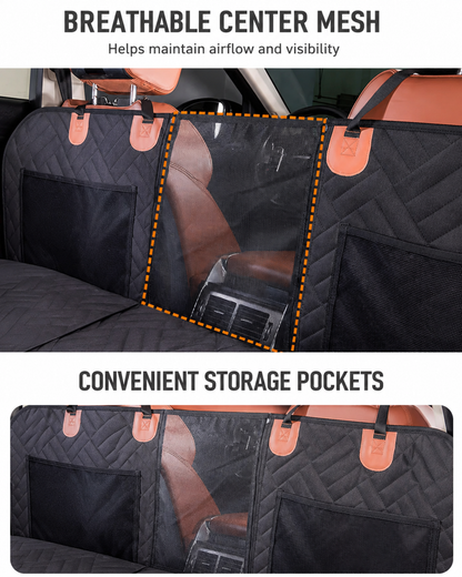 Hard Bottom Dog Car Seat Cover – Waterproof Back Seat Extender