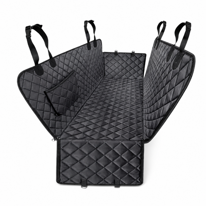600D Waterproof Dog Car Seat Cover for Back Seat – Full Hammock with Side Flaps