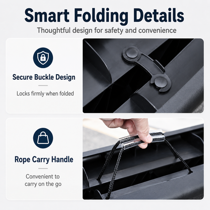 Foldable Dog Car Ramp for SUVs & Cars – 61.4" Anti-Slip Pet Ramp with Side Rails