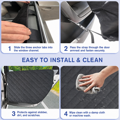 Dog Car Door Protectors, 2-Pack – Waterproof 900D Oxford Scratch Guards, 29 × 22 in
