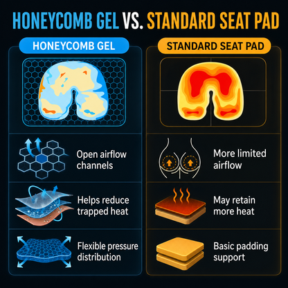 Honeycomb Gel Seat Cushion
