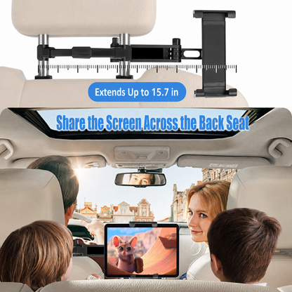 Adjustable Car Headrest Tablet Holder