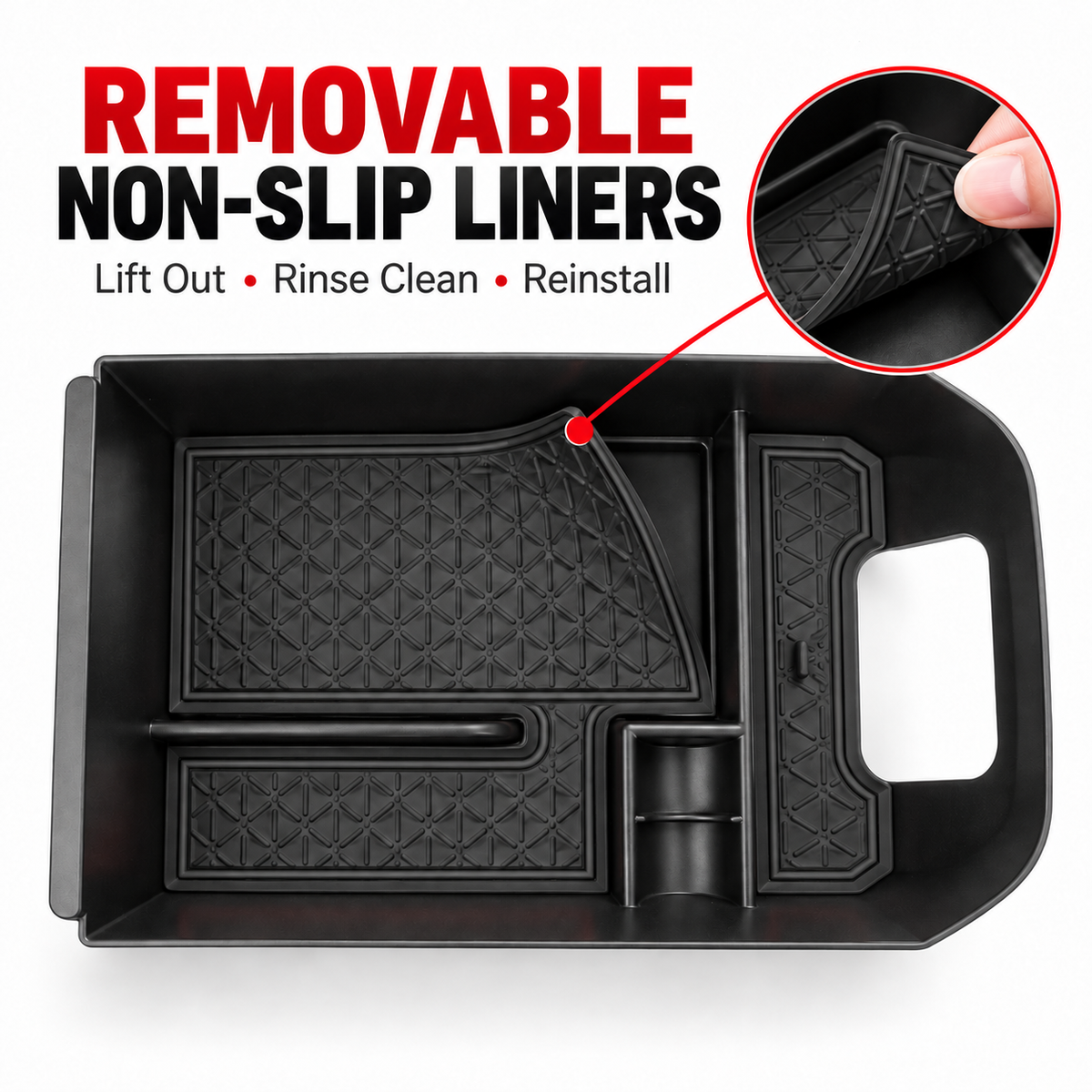 Center Console Organizer Tray for Toyota RAV4 2020–2025