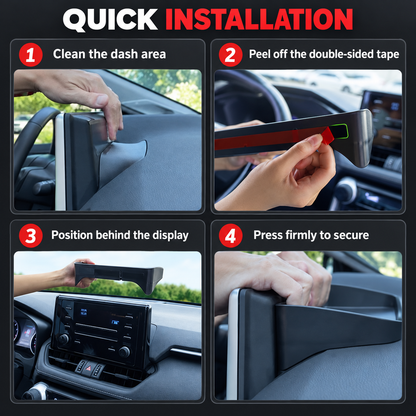Behind-Screen Storage Tray for Toyota RAV4 2021–2025