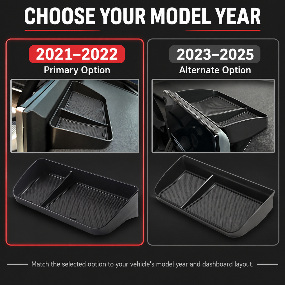 Behind-Screen Storage Tray for Toyota RAV4 2021–2025