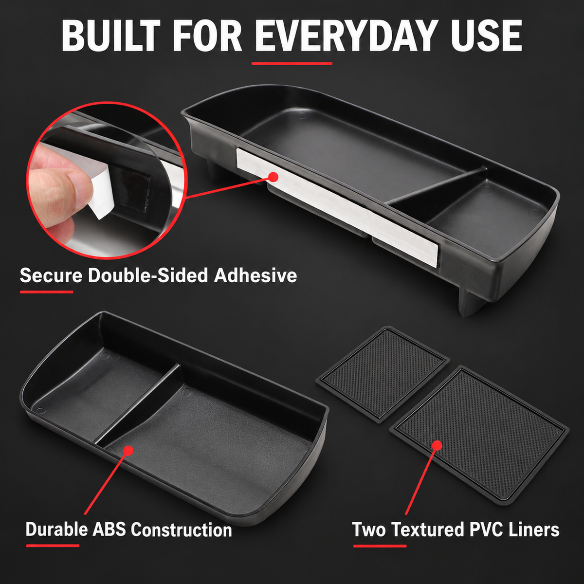 Behind-Screen Storage Tray for Toyota RAV4 2021–2025